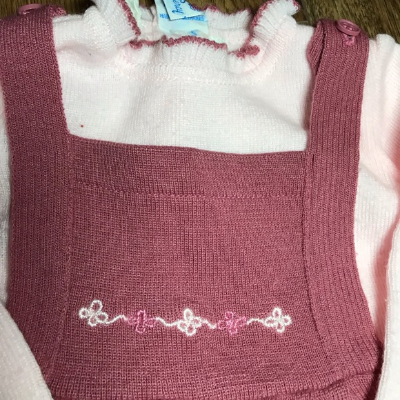 Vintage overalls turtle neck sweater jumper outfit 12months - Picture 3 of 5